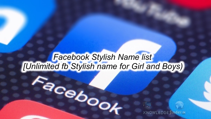 Facebook Stylish Name list