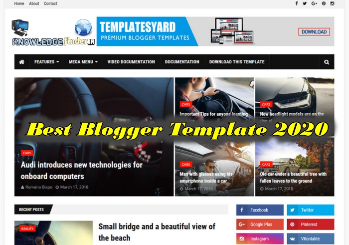 free blogger templates 2020