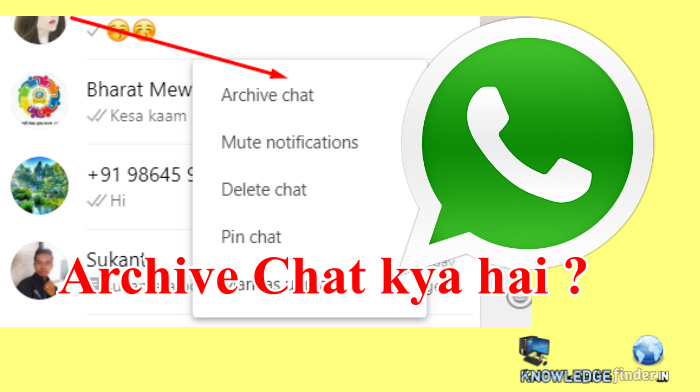 Whatsapp chat archive kaise kare