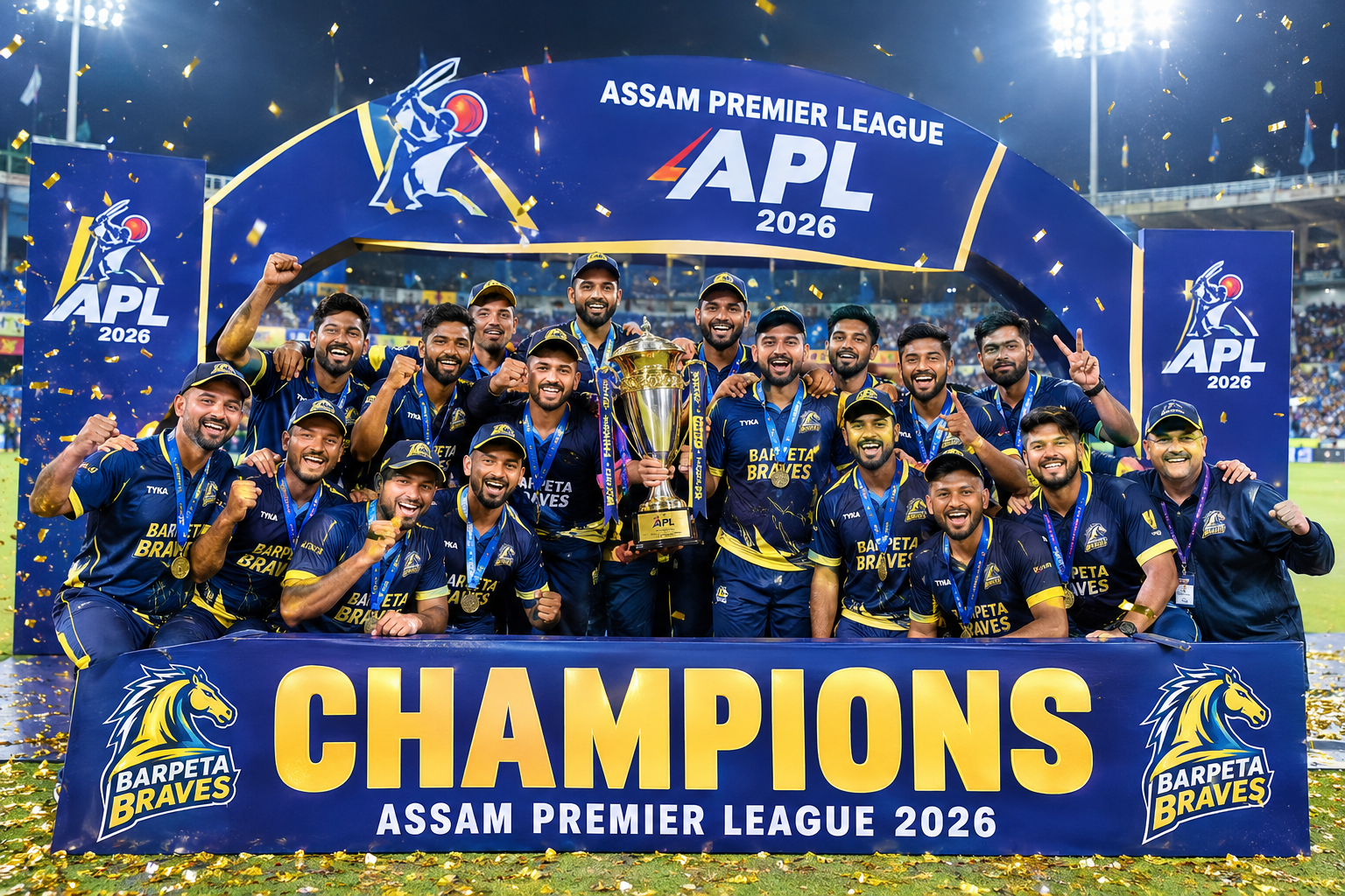 Assam Premier League 2026 Winner Team – Barpeta Braves